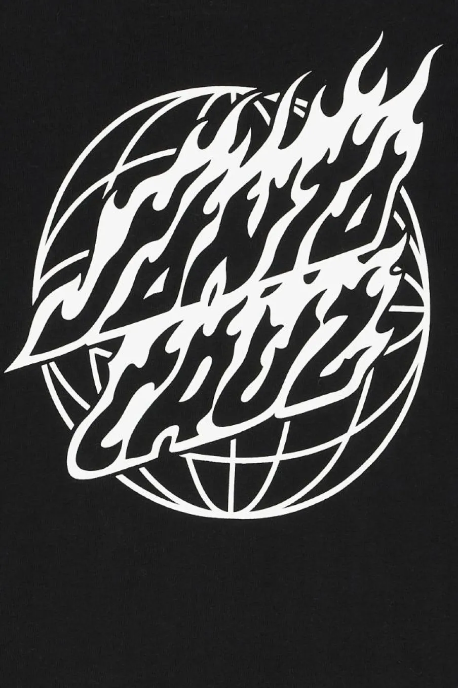 Global Flame Dot Mono - T-shirt | Noir*SANTA CRUZ Discount