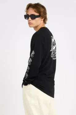 Global Flame Dot Mono - T-shirt | Noir*SANTA CRUZ Discount