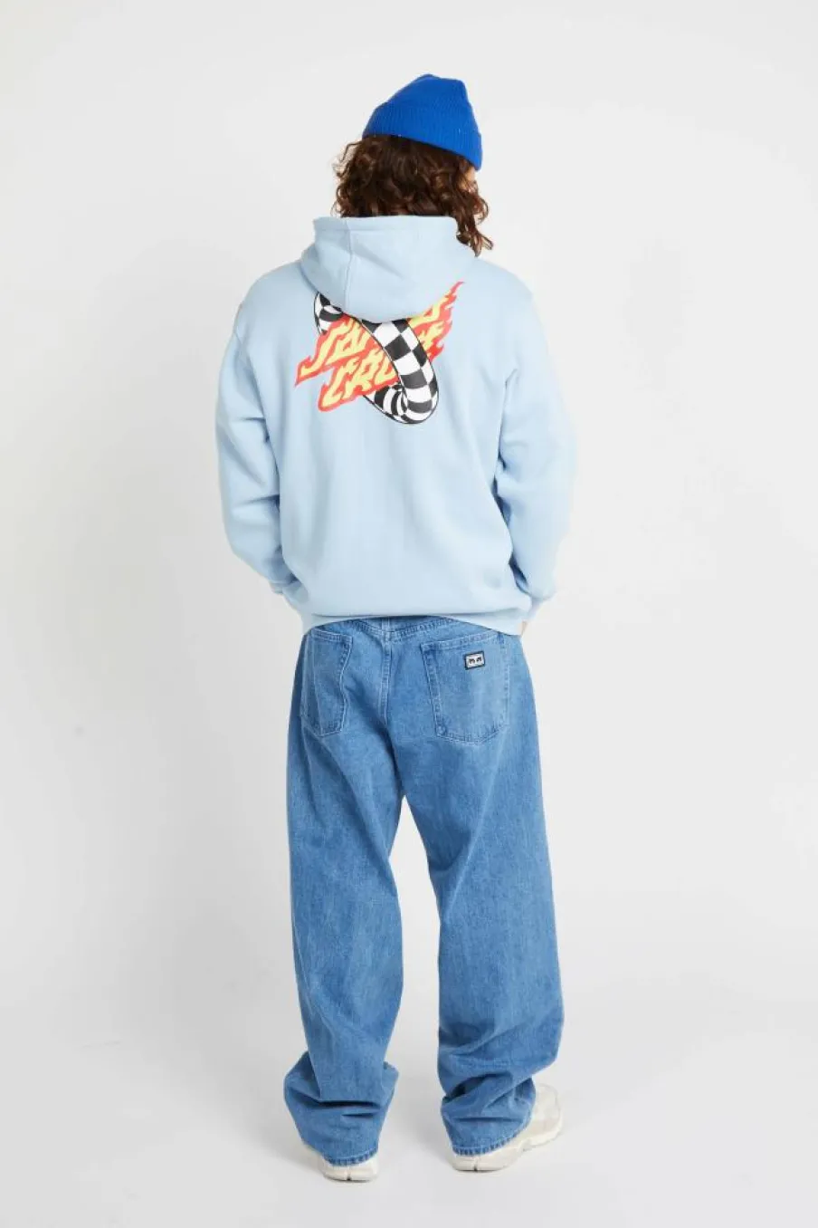 Goal Flame Hood - Hoodie | Bleu*SANTA CRUZ Hot