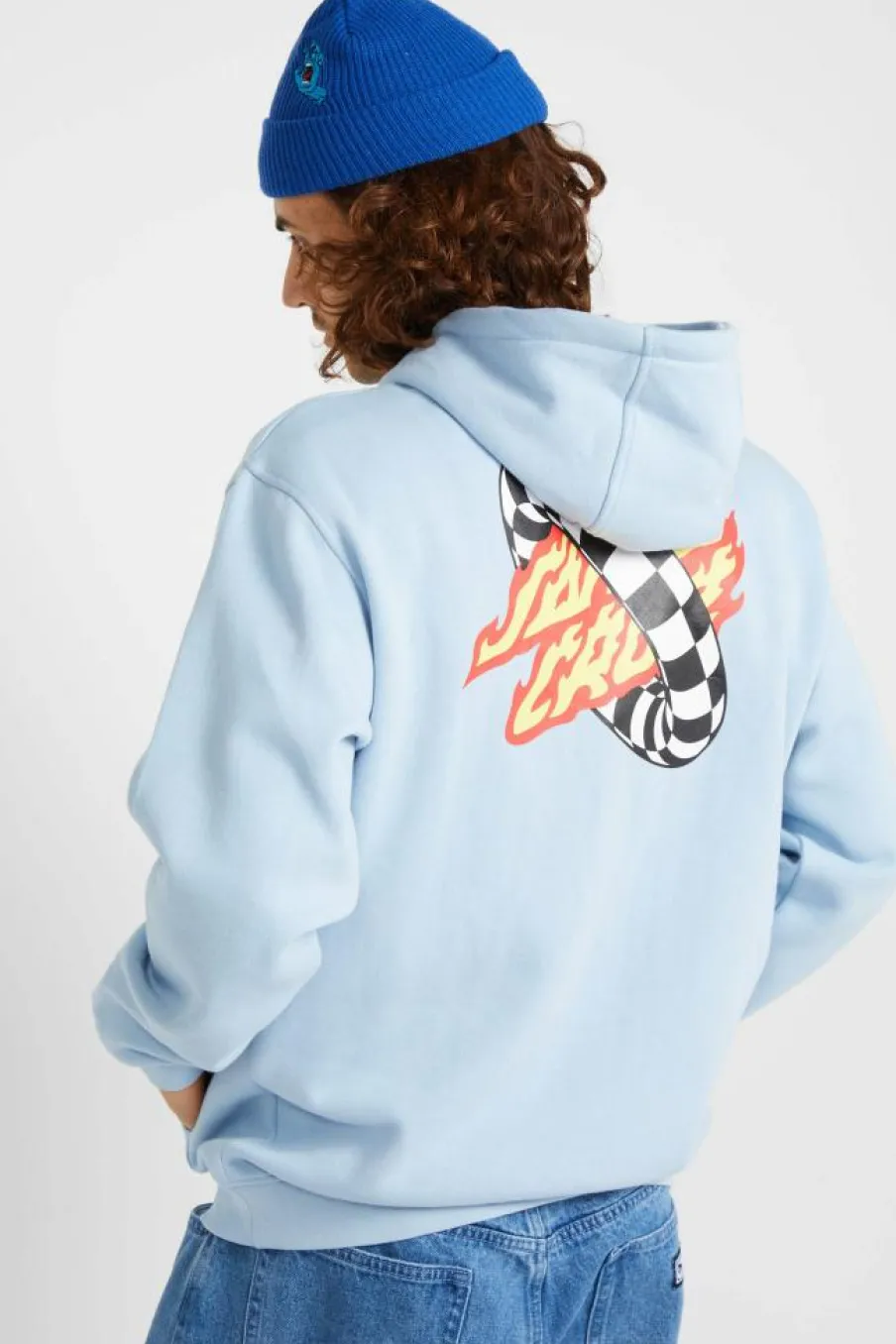 Goal Flame Hood - Hoodie | Bleu*SANTA CRUZ Hot