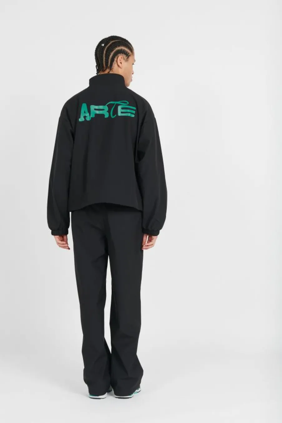 Green Logo Polyester Pants - Pantalon | Noir*ARTE ANTWERP New