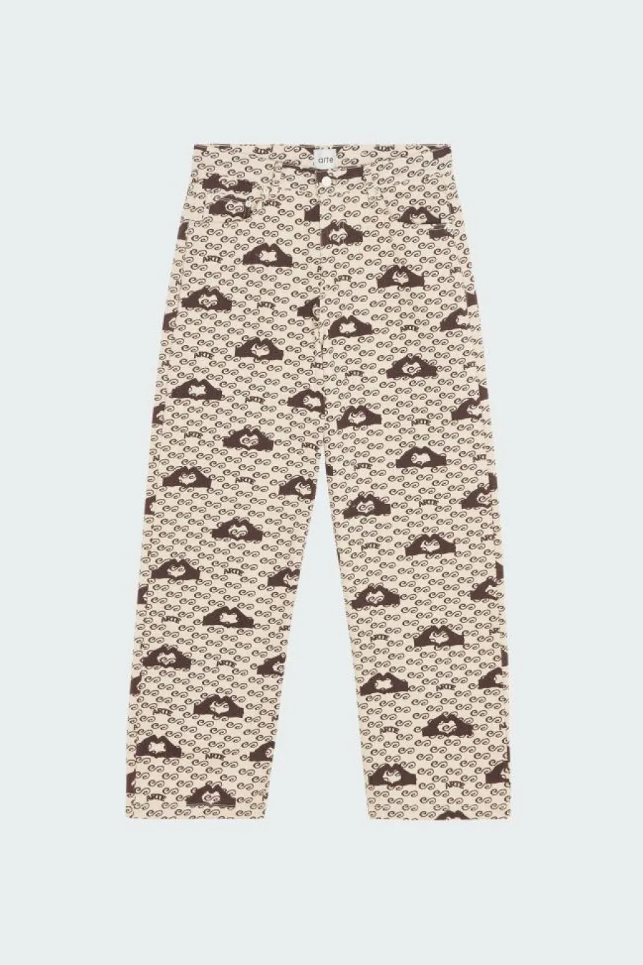 Hand Heart Print Pants - Pantalon | Beige*ARTE ANTWERP Discount