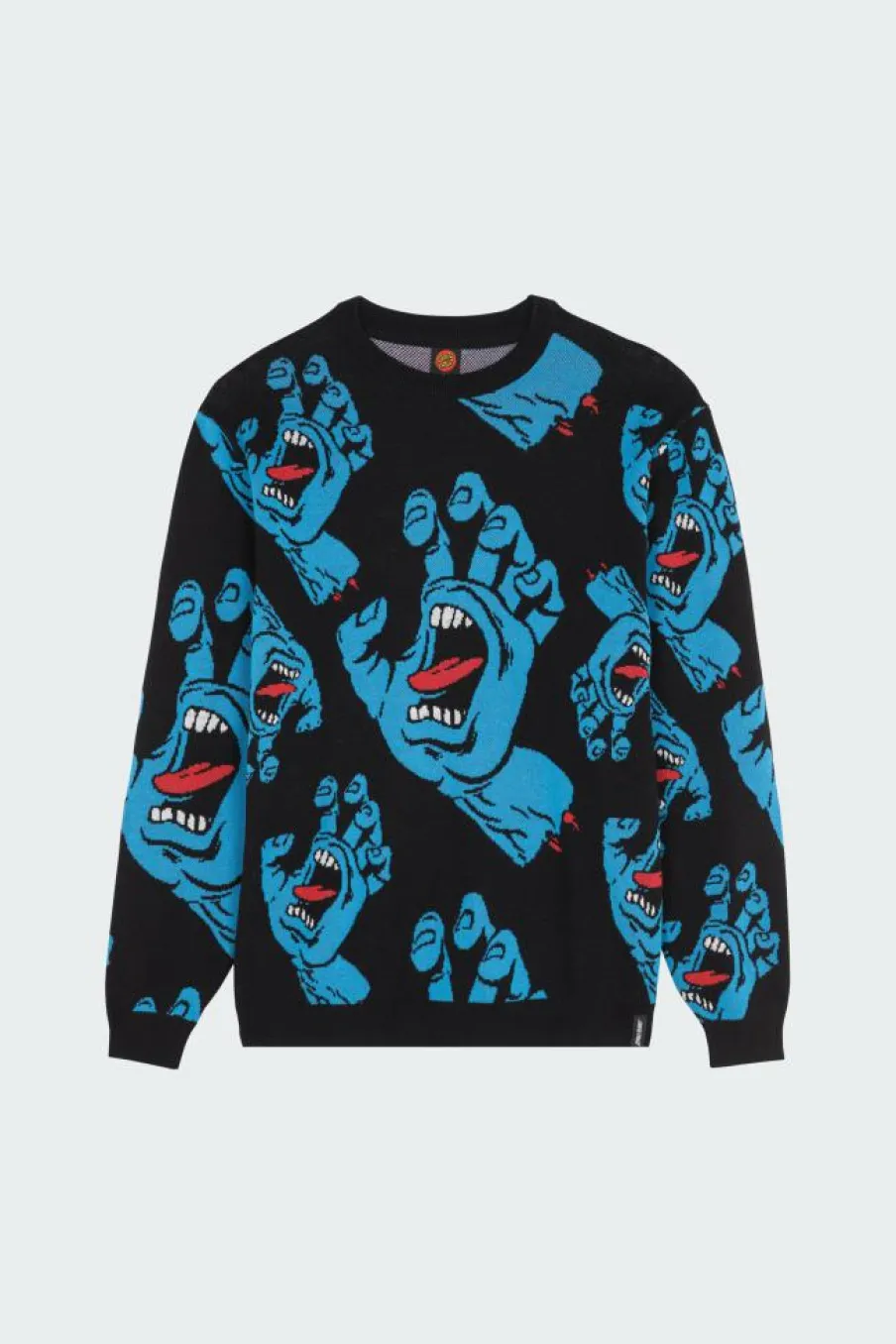 Hands All Over Knit Crew - Pull | Noir*SANTA CRUZ Best