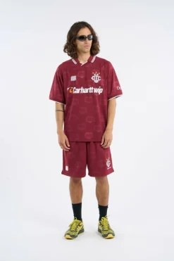Harttâ€™s Football Short - Short | Rouge*CARHARTT WIP Outlet