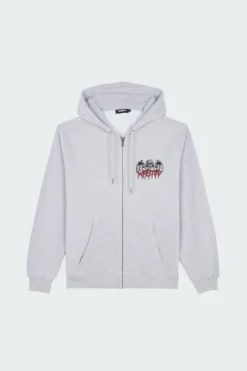 HD ZIP BONES - Hoodie zippé | Gris*WASTED Sale