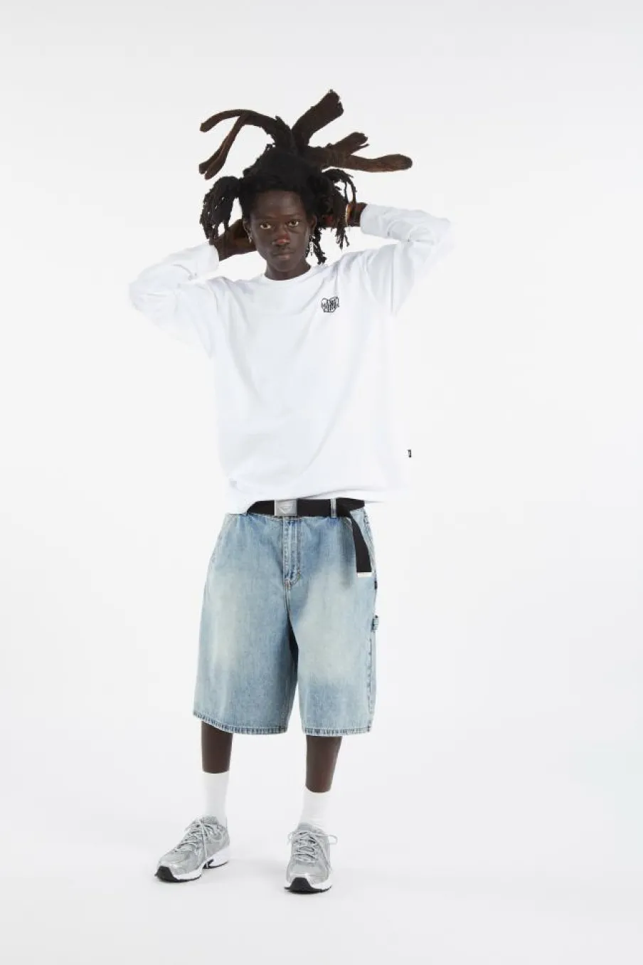 HEART GLOBE LONG SLV TEE - T-shirt | Blanc*LOST MANAGEMENT CITIES New