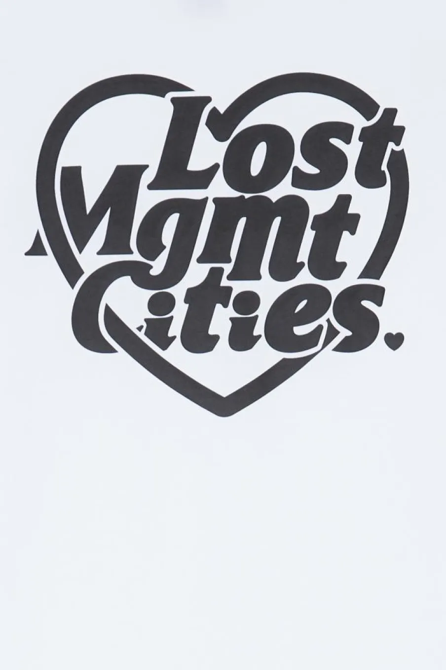 HEART GLOBE LONG SLV TEE - T-shirt | Blanc*LOST MANAGEMENT CITIES New