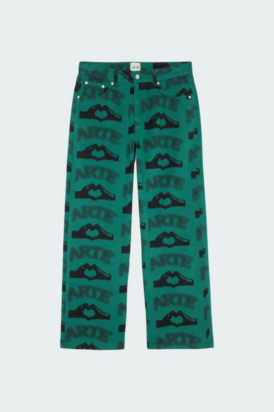 Heart Printed Pants - Pantalon | Vert*ARTE ANTWERP Sale