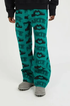 Heart Printed Pants - Pantalon | Vert*ARTE ANTWERP Sale