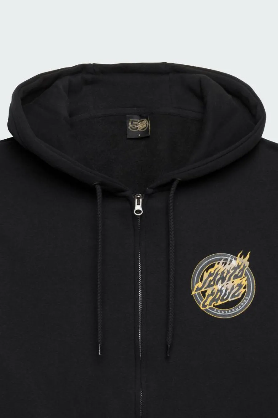 Holo Flamed Dot Zip - Hoodie | Noir*SANTA CRUZ Best