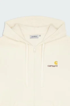 Hooded American Script - Hoodie zippé | Beige*CARHARTT WIP Discount