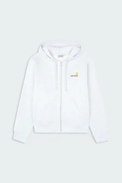 Hooded American Script - Hoodie zippé | Gris*CARHARTT WIP Discount