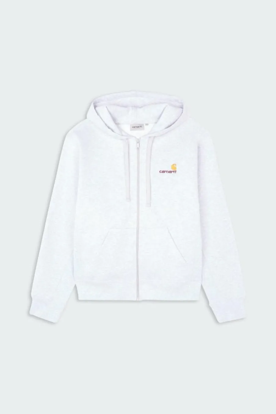 Hooded American Script - Hoodie zippé | Gris*CARHARTT WIP Discount
