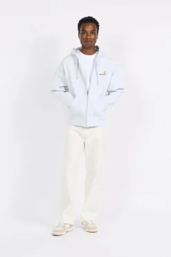 Hooded American Script - Hoodie zippé | Gris*CARHARTT WIP Discount
