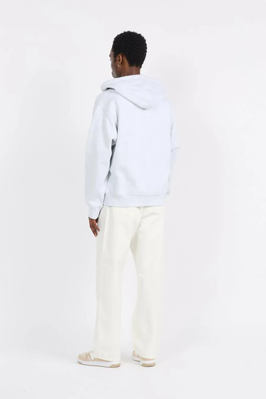 Hooded American Script - Hoodie zippé | Gris*CARHARTT WIP Discount
