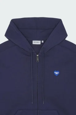Hooded Heart II Hartt Sweat Jacket - Hoodie zippé | Bleu*CARHARTT WIP Outlet