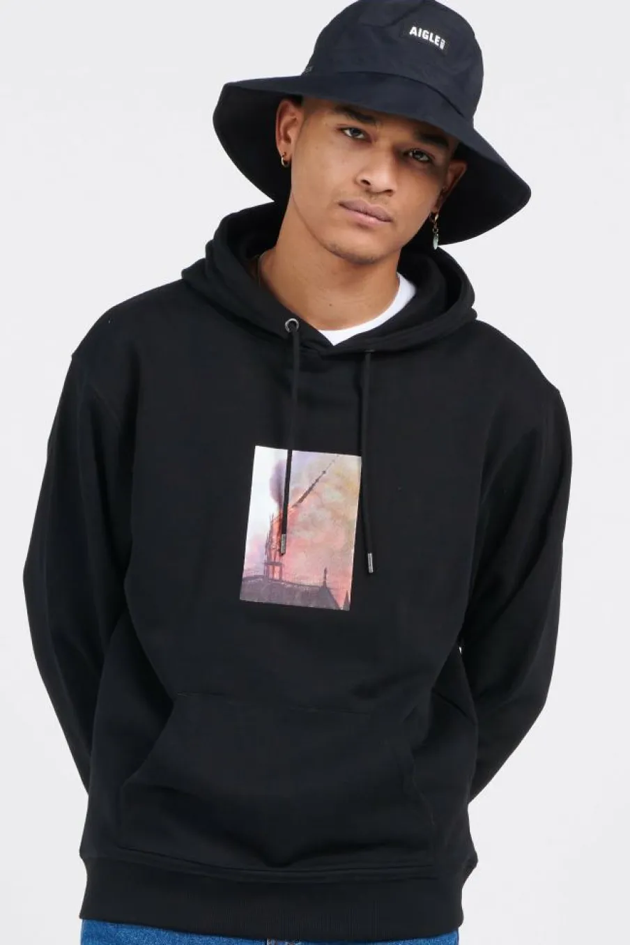 HOODIE SIGHT - Hoodie | Noir*WASTED Sale