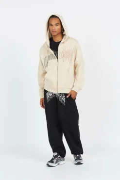 HOODIE ZIP CROWN PITCHER - Hoodie zippé | Beige*WASTED Discount