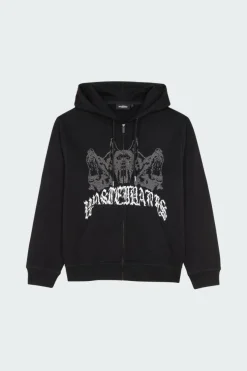 HOODIE ZIP GUARDIAN - Hoodie zippé | Noir*WASTED Sale