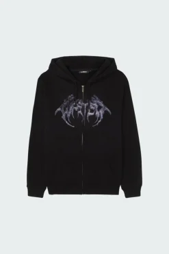 Hoodie zippé | Noir*WASTED Clearance