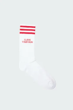 I LOVE YOUR MUM - Chaussettes | Blanc*MOTHER SOCKER Clearance