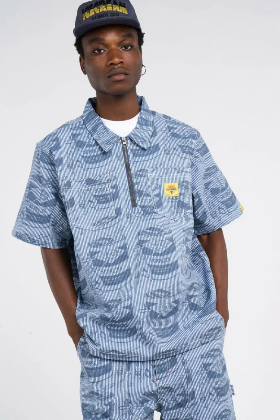 IC SUPPLIES WORK - Chemise | Bleu*ICE CREAM Discount