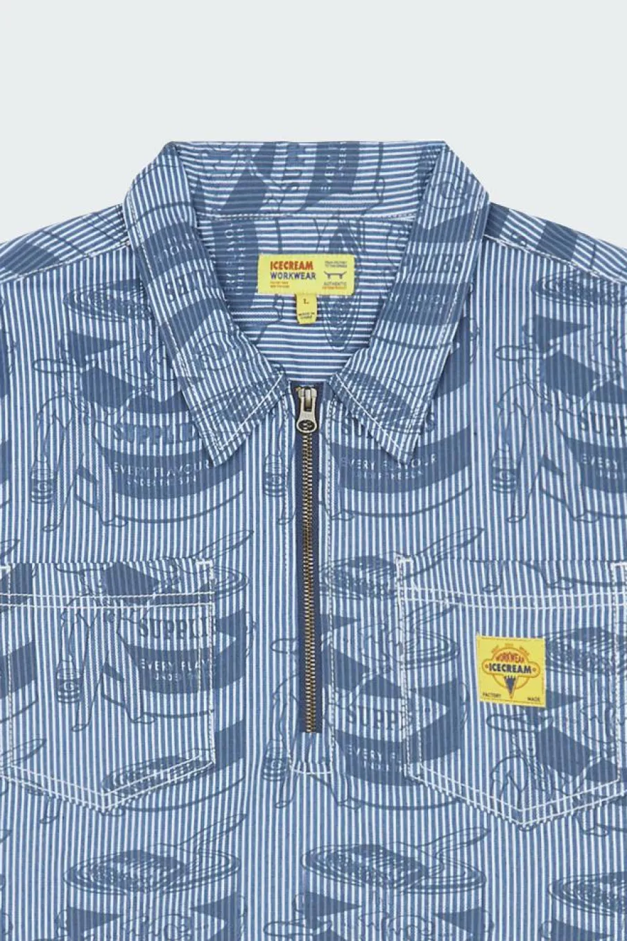 IC SUPPLIES WORK - Chemise | Bleu*ICE CREAM Discount