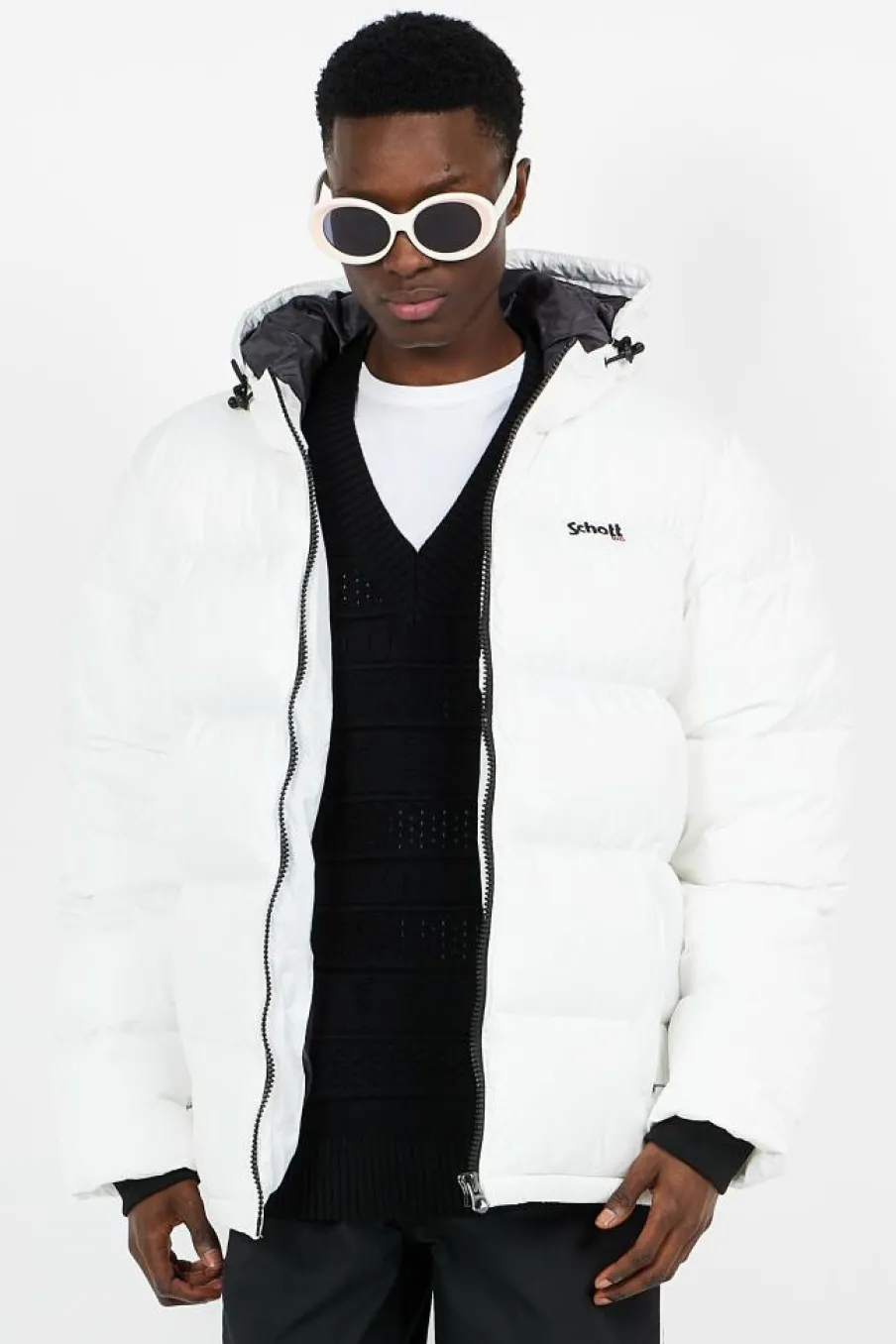 IDAHO2 - Doudoune avec capuche | Blanc*SCHOTT Discount