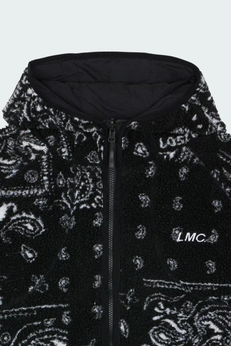 ITALIC JQD BOA FLEECE RVSB HOODED JACKET - Veste | Noir*LOST MANAGEMENT CITIES Clearance