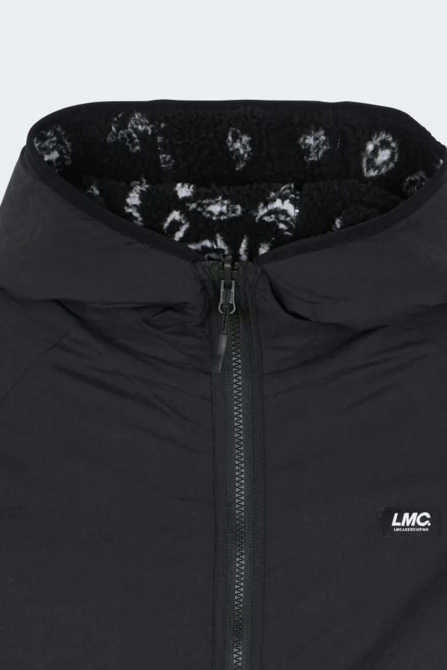 ITALIC JQD BOA FLEECE RVSB HOODED JACKET - Veste | Noir*LOST MANAGEMENT CITIES Clearance