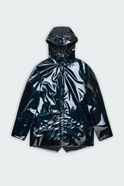 JACKET W3 - Coupe-vent imperméable à capuche | Bleu*RAINS Best
