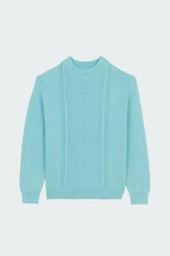 Le pull en maille bleu glacier - Pull | Bleu*WALK IN PARIS Outlet