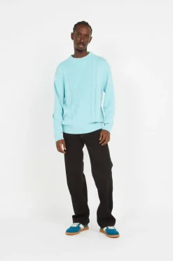 Le pull en maille bleu glacier - Pull | Bleu*WALK IN PARIS Outlet