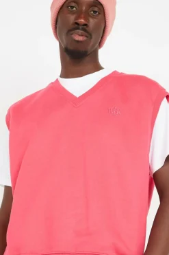 Le pull sans manche grenadine - Pull | Rose*WALK IN PARIS