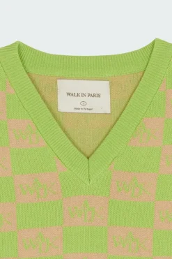 LE PULL SM DAMMIER - Pull | Vert*WALK IN PARIS Outlet