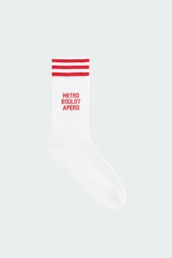 METRO BOULOT APERO - Chaussettes | Blanc*MOTHER SOCKER Outlet
