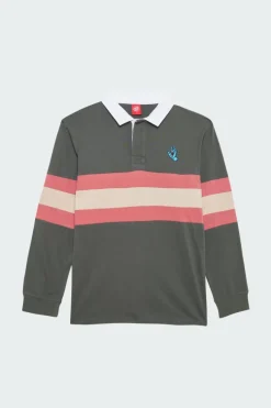 Mini Hand Stripe L/S Polo - Polo | Vert*SANTA CRUZ Best