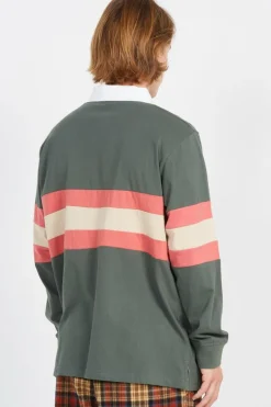 Mini Hand Stripe L/S Polo - Polo | Vert*SANTA CRUZ Best