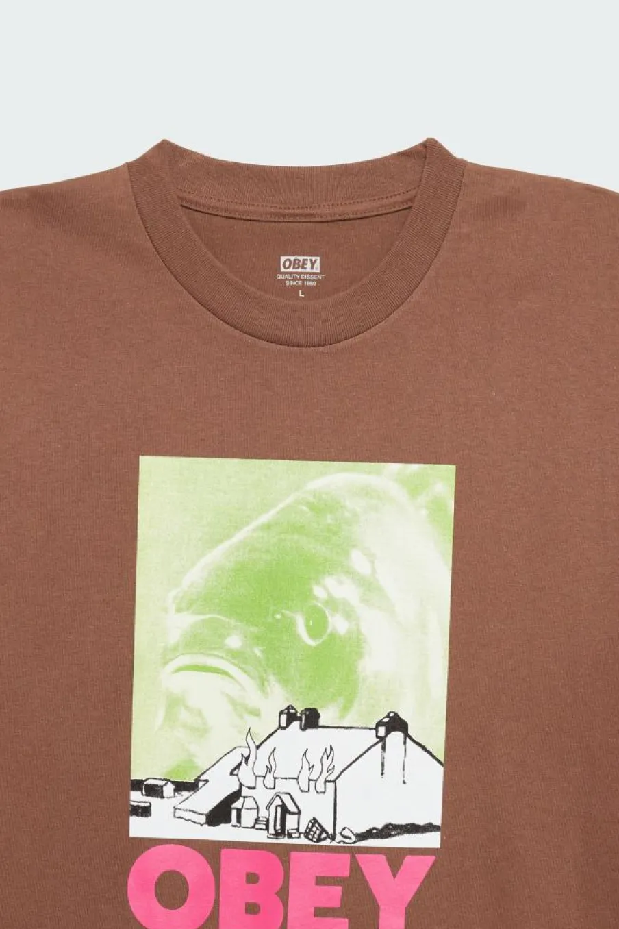 MISERY OVES COM - T-shirt | Marron*OBEY Hot