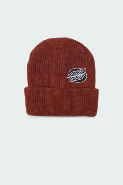 Mono Lined Oval Dot Beanie - Bonnet | Marron*SANTA CRUZ Online