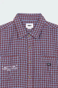 MONTY - CHEMISE EN COTON BIO | Violet*OBEY Discount