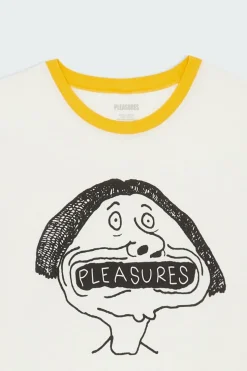 MOUTHFUL RINGER T-SHIRT - T-shirt | Blanc*PLEASURES Discount