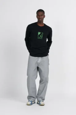 Nocturnal Wandering TS LS - T-shirt manches longues | Noir*EDWIN Outlet
