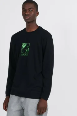 Nocturnal Wandering TS LS - T-shirt manches longues | Noir*EDWIN Outlet
