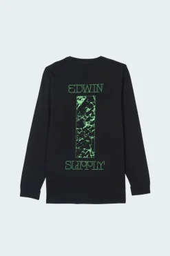 Nocturnal Wandering TS LS - T-shirt manches longues | Noir*EDWIN Outlet