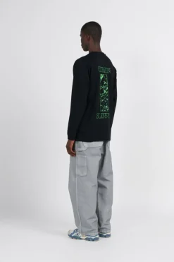 Nocturnal Wandering TS LS - T-shirt manches longues | Noir*EDWIN Outlet