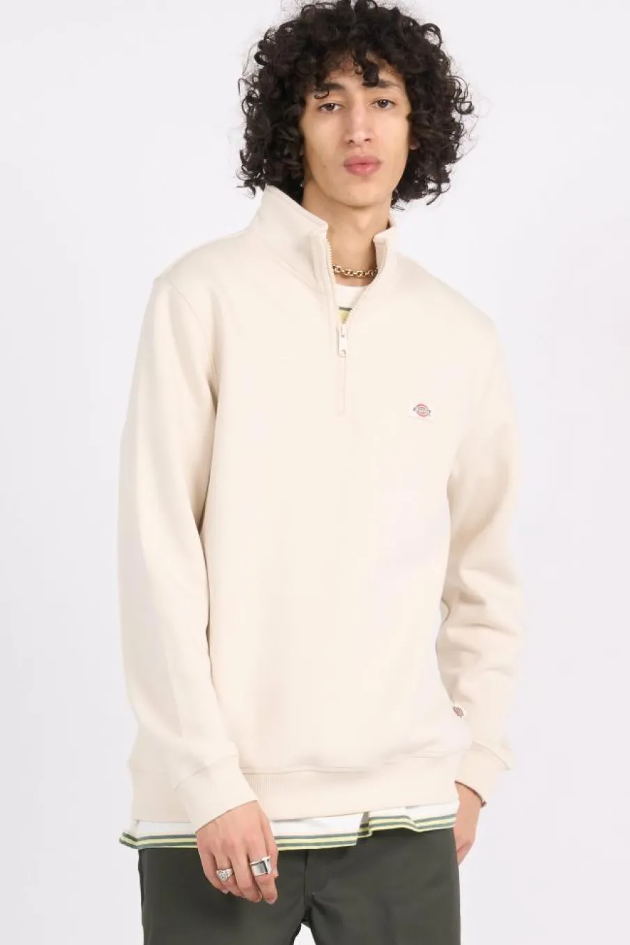 OAKPORT QUARTER ZIP - Sweatshirt | Beige*DICKIES Sale