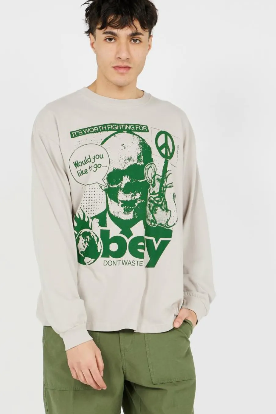 DON'T WASTE IT - T-shirt | Gris*OBEY Online