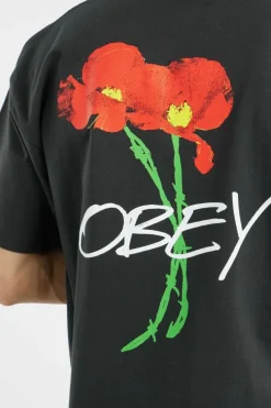 POPPIES - T-shirt | Noir*OBEY New