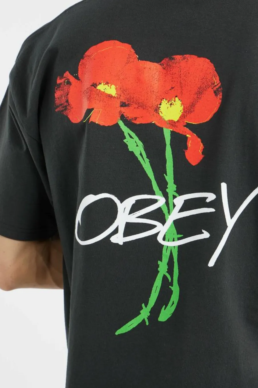 POPPIES - T-shirt | Noir*OBEY New